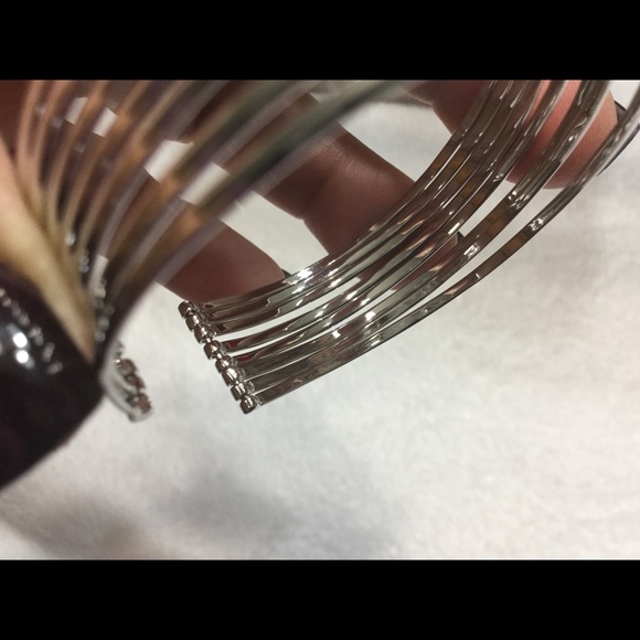 NEW 925 Sterling Silver 8 row cuff - Picture 4 of 4